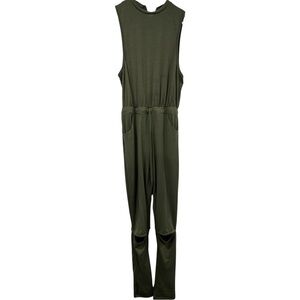 Sleeveless Olive Green Women's Jumpsuit Size Medium